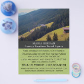 オーストリア風景旅行代理店広告の チラシ (シングル)