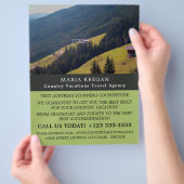 オーストリア風景旅行代理店広告の チラシ (手)