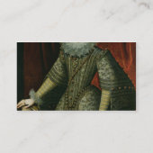 オーストリア1609年のマルガリータ女王(キャンバスの油) 名刺 (裏面)