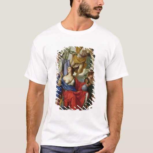 オーストリア1648年のアンの執権期間のアレゴリー Tシャツ (正面)