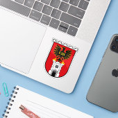 オーストリア、アイゼンシュタットの紋章 シール (ノートパソコンとiPhone)
