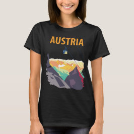 オーストリア アルプス ケーブルカー ビスタ トラベル Tシャツ