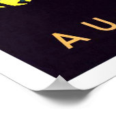 オーストリア、アルプス、山、音楽オーケストラ、ヴィンテージ ポスター (角)