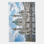 オーストリア・ウィーンのカールスカーシュ キッチンタオル (縦)