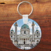 オーストリア・ウィーンのカールスカーシュ キーホルダー (正面)