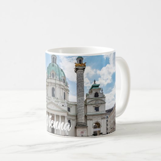 オーストリア・ウィーンのカールスカーシュ コーヒーマグカップ (正面右)