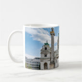 オーストリア・ウィーンのカールスカーシュ コーヒーマグカップ (左)