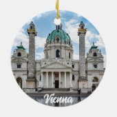 オーストリア・ウィーンのカールスカーシュ セラミックオーナメント (裏面)