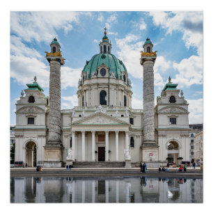 オーストリア・ウィーンのカールスカーシュ ポスター