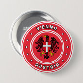 オーストリア，ウィーンの紋章 缶バッジ (正面&裏面)