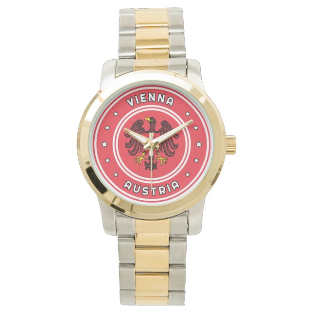 オーストリア，ウィーンの紋章 腕時計 (正面)