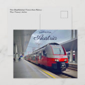 オーストリア ウィーン中央駅 Wien Hauptbahnhof ポストカード (正面/裏面)
