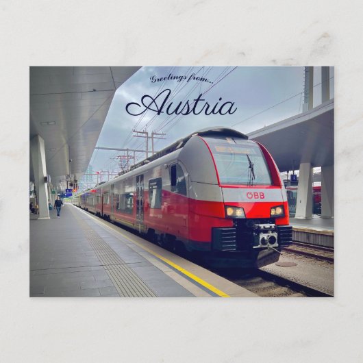 オーストリア ウィーン中央駅 Wien Hauptbahnhof ポストカード (正面)