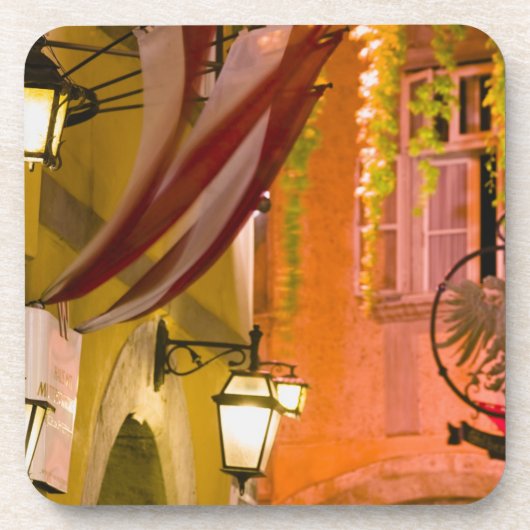 オーストリア、ウィーン：フリシュマルクト：グリヘンガス コースター (正面)