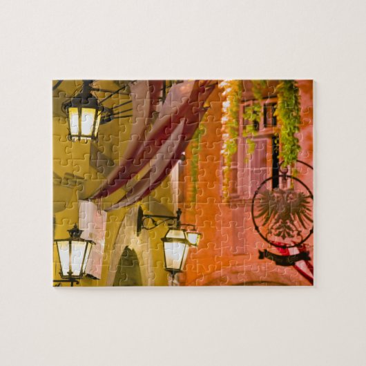 オーストリア、ウィーン:フリシュマルクト:グリヘンガス ジグソーパズル (横)