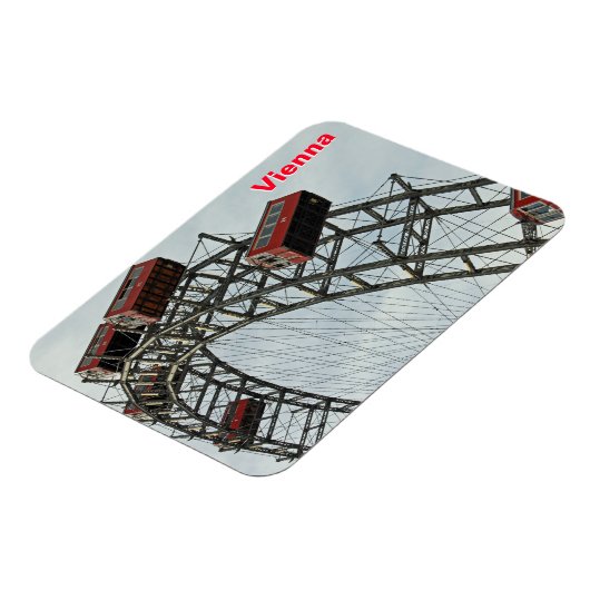 オーストリア、ウィーン、プラター観覧車 マグネット (左側)