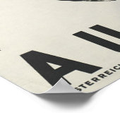 オーストリア – オーストリアのヴィンテージ旅行ポスター ポスター (角)