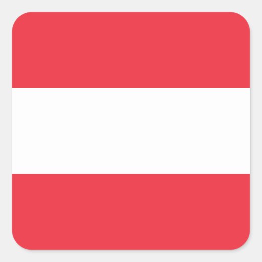 オーストリア（オーストリア）国旗 スクエアシール (正面)