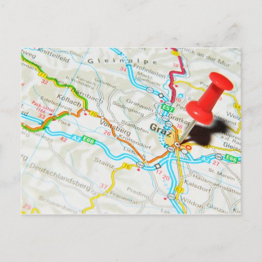 オーストリア，グラーツ ポストカード (正面)