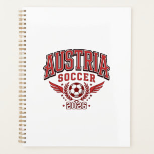 オーストリア サッカー 2026 サッカー 太字 国名 タイポグラフィ プランナー手帳