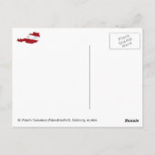 オーストリア・ザルツブルクの聖ペテロ墓地 ポストカード (裏面)