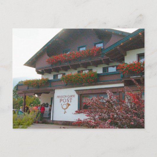 オーストリア、ジレルタル村の郵便局 ポストカード (正面)