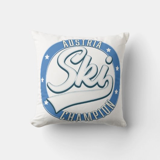 オーストリア・スキーチャンピオンロゴ2トーンコーヒーマグ クッション (正面)
