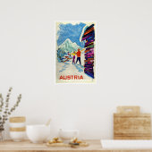 オーストリア、スキー旅行ポスター ポスター (キッチン)