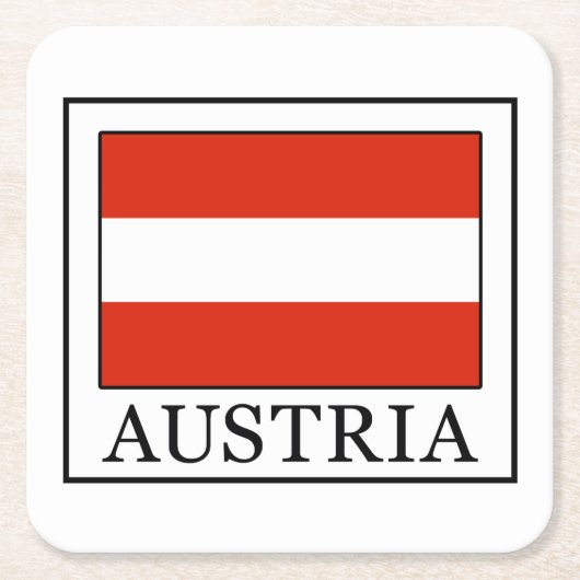 オーストリア スクエアペーパーコースター (正面)