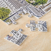 オーストリア – スケッチザルツブルグ1 ジグソーパズル (側面)