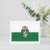 オーストリア・スタイリア国旗 ポストカード (スタンド正面)