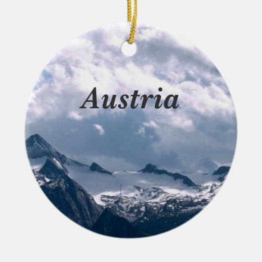 オーストリア セラミックオーナメント (正面)
