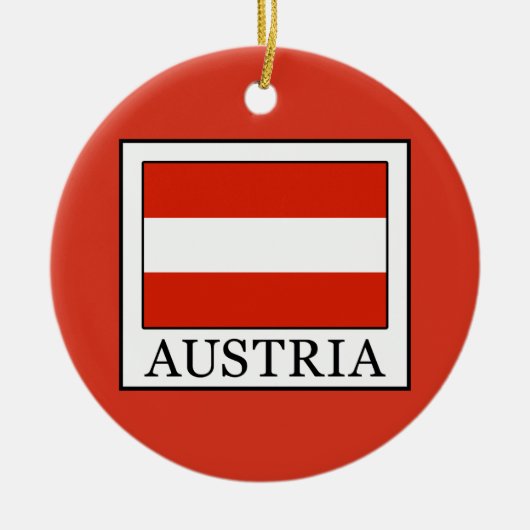 オーストリア セラミックオーナメント (正面)