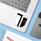 オーストリア・トラウンの紋章 シール (ノートパソコンとiPhone)