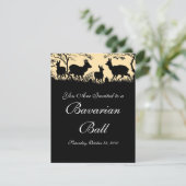 オーストリア・ドイツスタイルの秋のワルツ/ボールへのご招待 招待状 (スタンド正面)