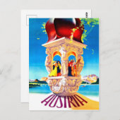 オーストリア、ドナウべワルツ、ヴィンテージ旅行 ポストカード (正面/裏面)