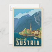 オーストリア,ハルスタット ポストカード (正面/裏面)