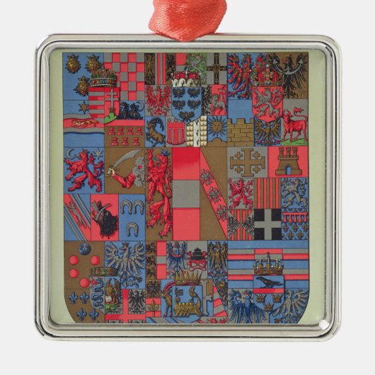 オーストリア・ハンガリー帝国の紋章付き外衣 メタルオーナメント (正面)