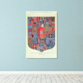 オーストリア・ハンガリー帝国の紋章 キャンバスプリント (インサイチュ (ウッドフロア))