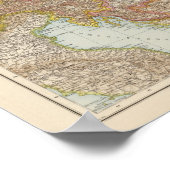 オーストリア・ハンガリー帝国地図 ポスター (角)