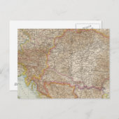 オーストリア・ハンガリー帝国地図 ポストカード (正面/裏面)