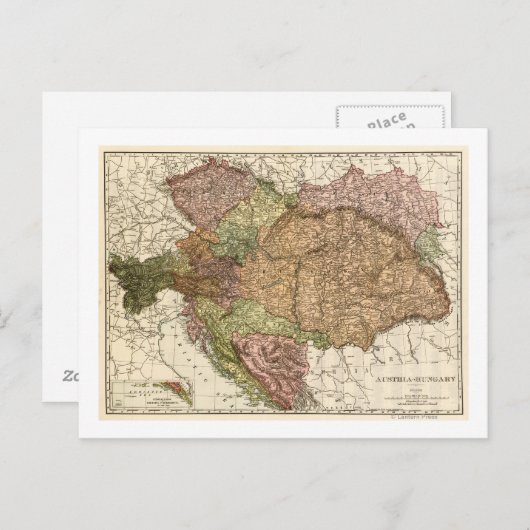 オーストリア – ハンガリー ポストカード (正面/裏面)