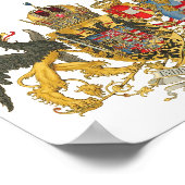 オーストリア – ハンガリー(1915-18) – コート・オブ・アームズ ポスター (角)