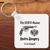 オーストリア・ハンガリーM1870ガッサー・リボルバー キーホルダー (正面)