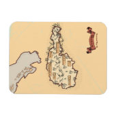 オーストリア ビンテージ イラスト地図 マグネット (横)