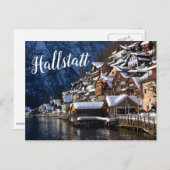 オーストリア・ホールスタットの木造湖畔の家 ポストカード (正面/裏面)