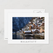 オーストリア・ホールスタットの木造湖畔の家 ポストカード (正面/裏面)
