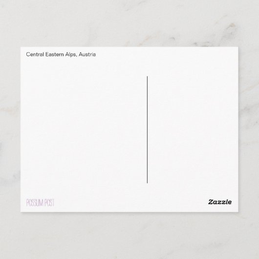 オーストリア ポストカード (裏面)