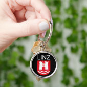 オーストリア、リンツの紋章 キーホルダー (手)