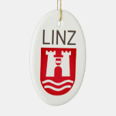 オーストリア、リンツの紋章 セラミックオーナメント (右)